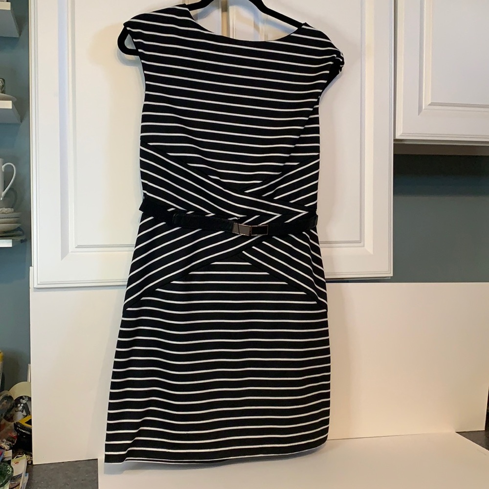 Is Byer Size 13 Black w White stripes Sheath Dress